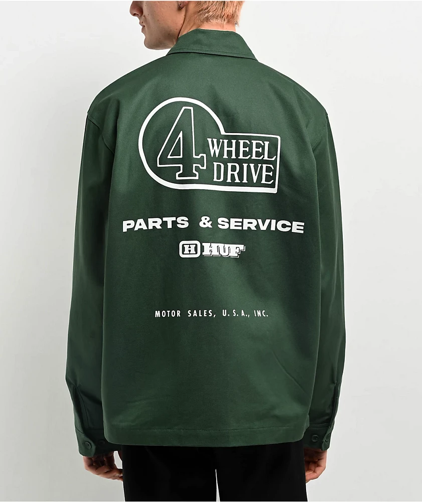 HUF x Land Cruiser Parts & Service Forest Green Jacket