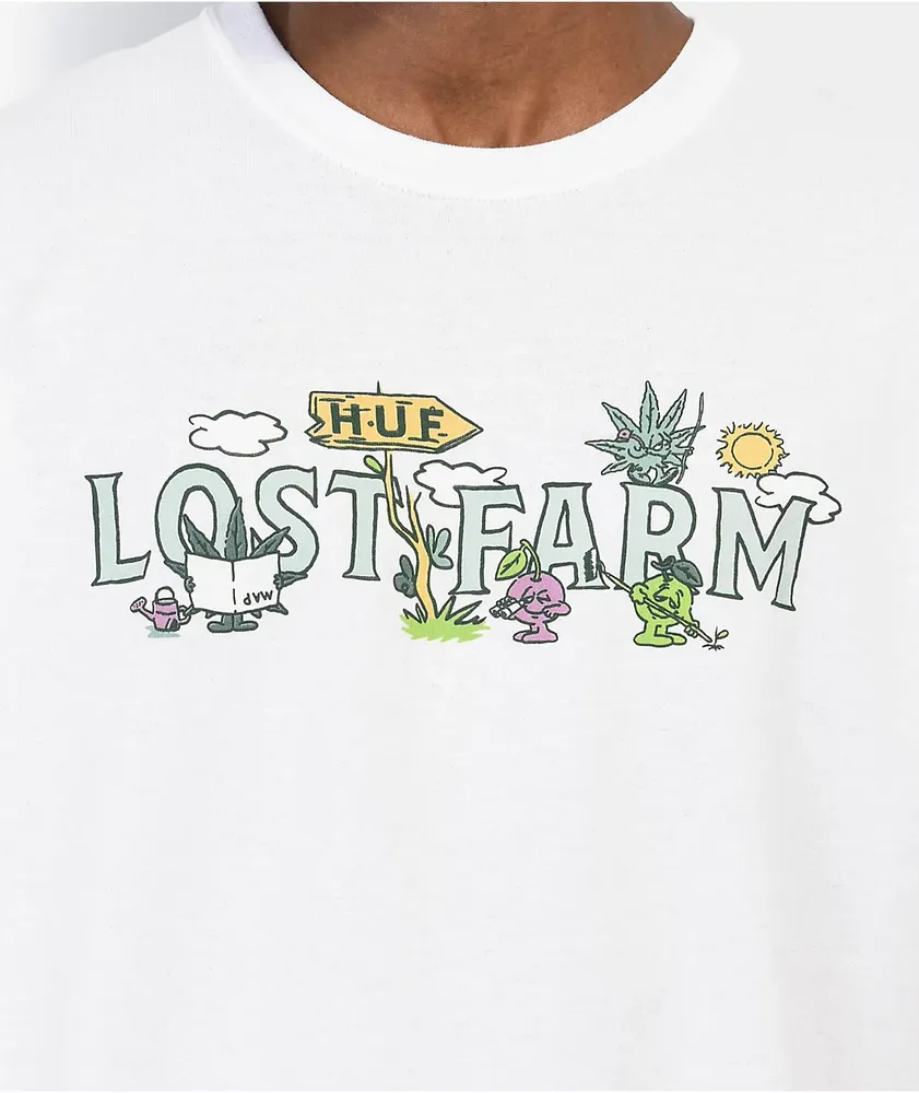 HUF x Lost Farm White T-Shirt