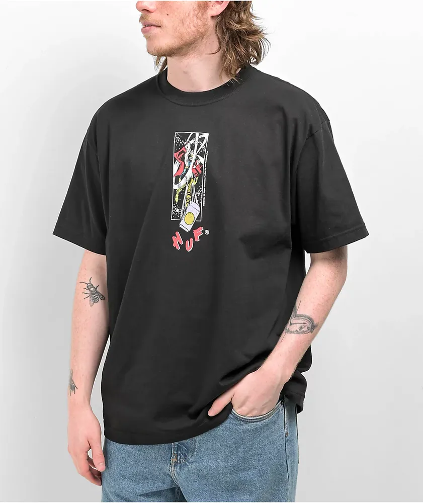 HUF x Marvel Avengers Collection Hammer Time Black T-Shirt