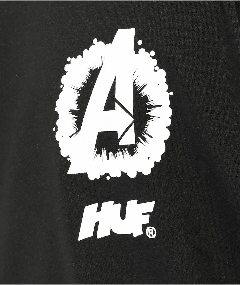 HUF x Marvel Avengers Cosmic Assemblage Black T-Shirt