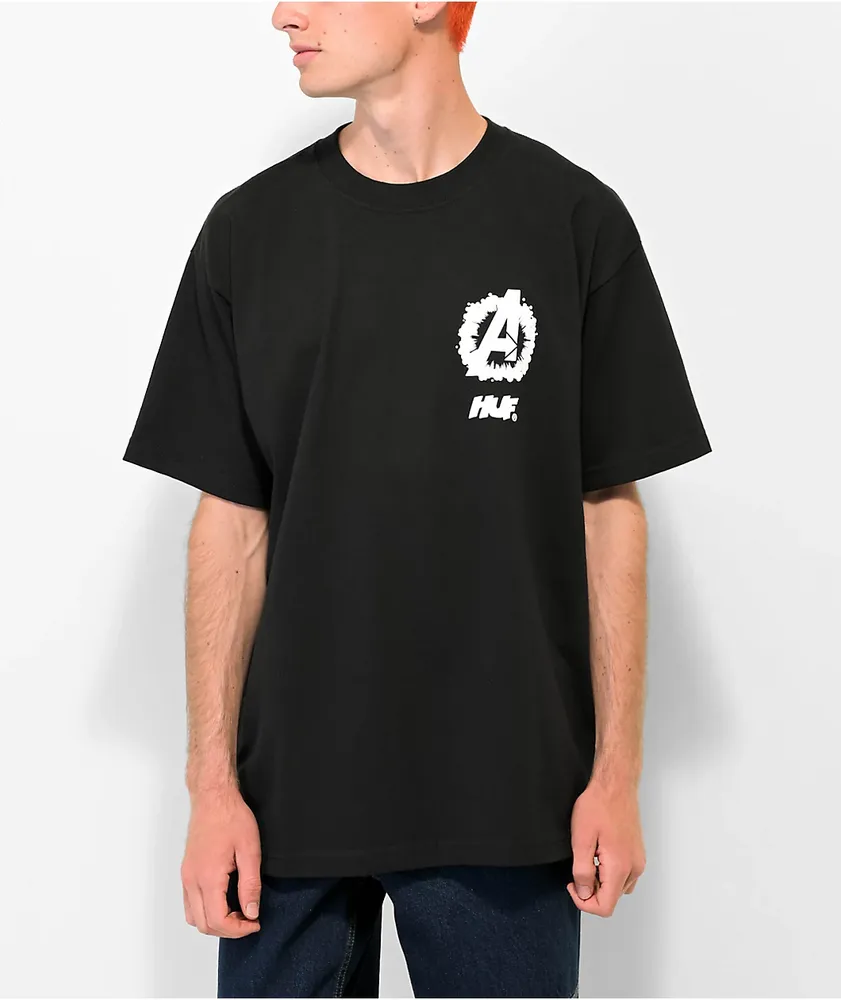 HUF x Marvel Avengers Cosmic Assemblage Black T-Shirt