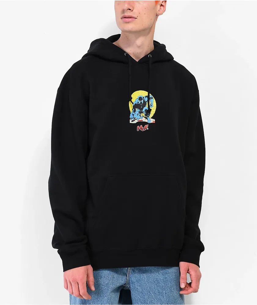 HUF x Marvel Avengers Night Prowling Black Hoodie