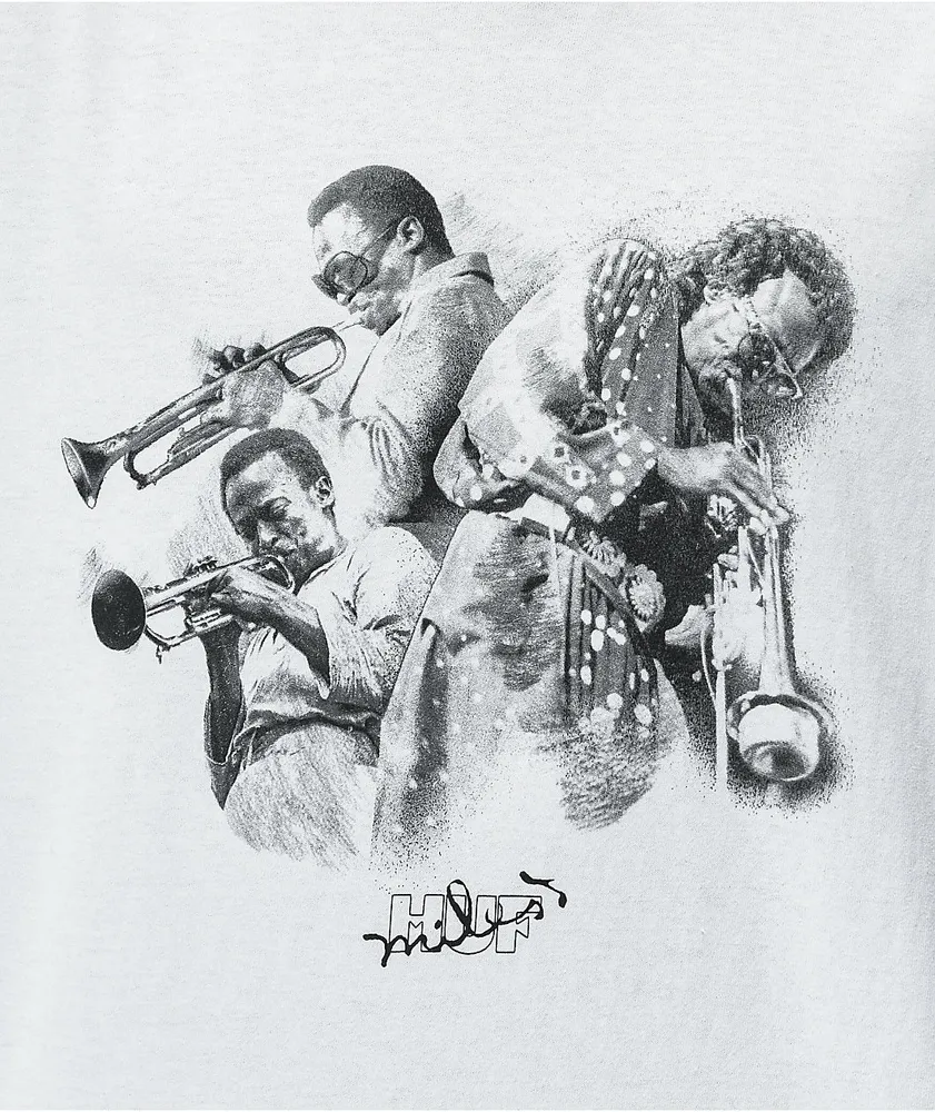 HUF x Miles Davis Directions White T-Shirt