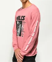 HUF x Miles Davis Voodoo Dusty Rose Washed Long Sleeve T-Shirt 