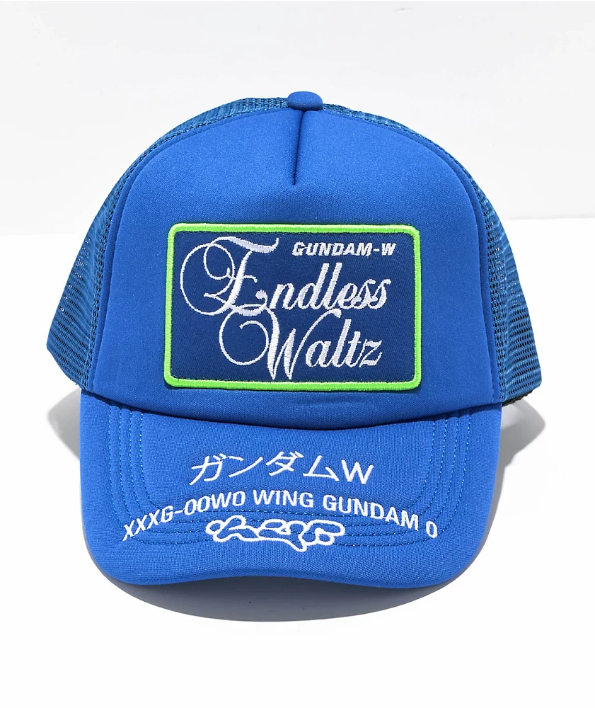 HUF x Mobile Suit Gundam Wing Endless Waltz Blue Trucker Hat