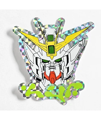 HUF x Mobile Suit Gundam Wing Holographic Sticker