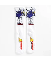 HUF x Mobile Suit Gundam Wing Shenlong White Crew Socks