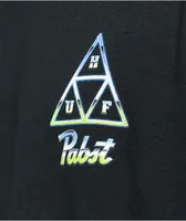 HUF x PBR Pabst Triple Triangle Black T-Shirt