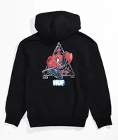 HUF x Spider-Man Kids Thwip Triangle Black Hoodie