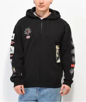 HUF x Spider-Man Spidey Sense Black Zip Hoodie