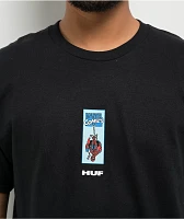 HUF x Spider-Man Split Black T-Shirt