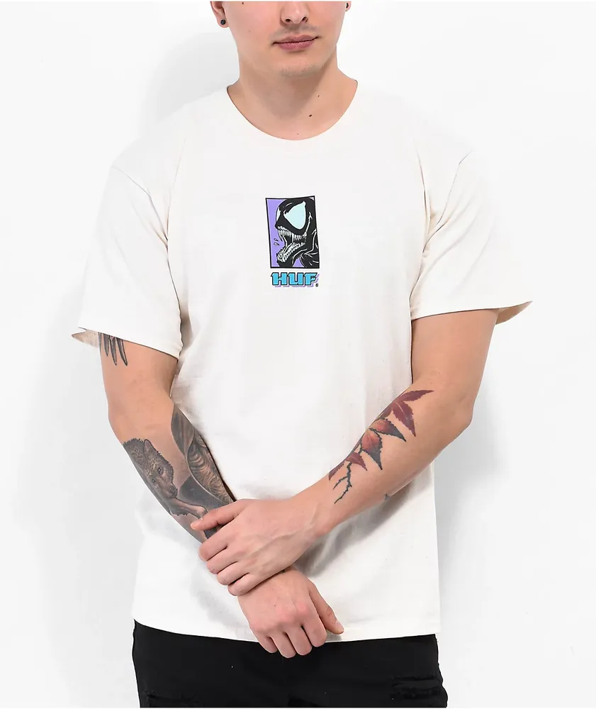 HUF x Spider-Man Symbiote Natural T-Shirt