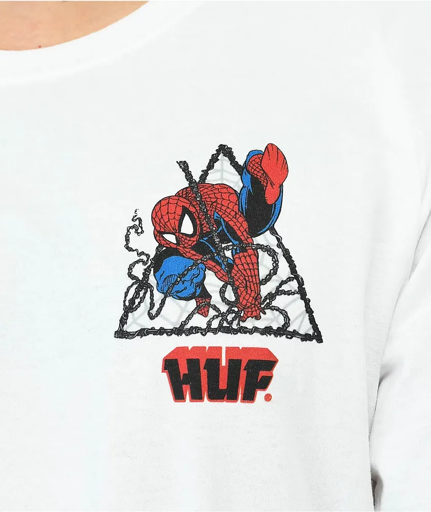 HUF x Spider-Man Thwip Triangle White T-Shirt