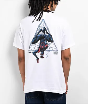 HUF x Spider-Man Universe Miles Triple Triangle White T-Shirt