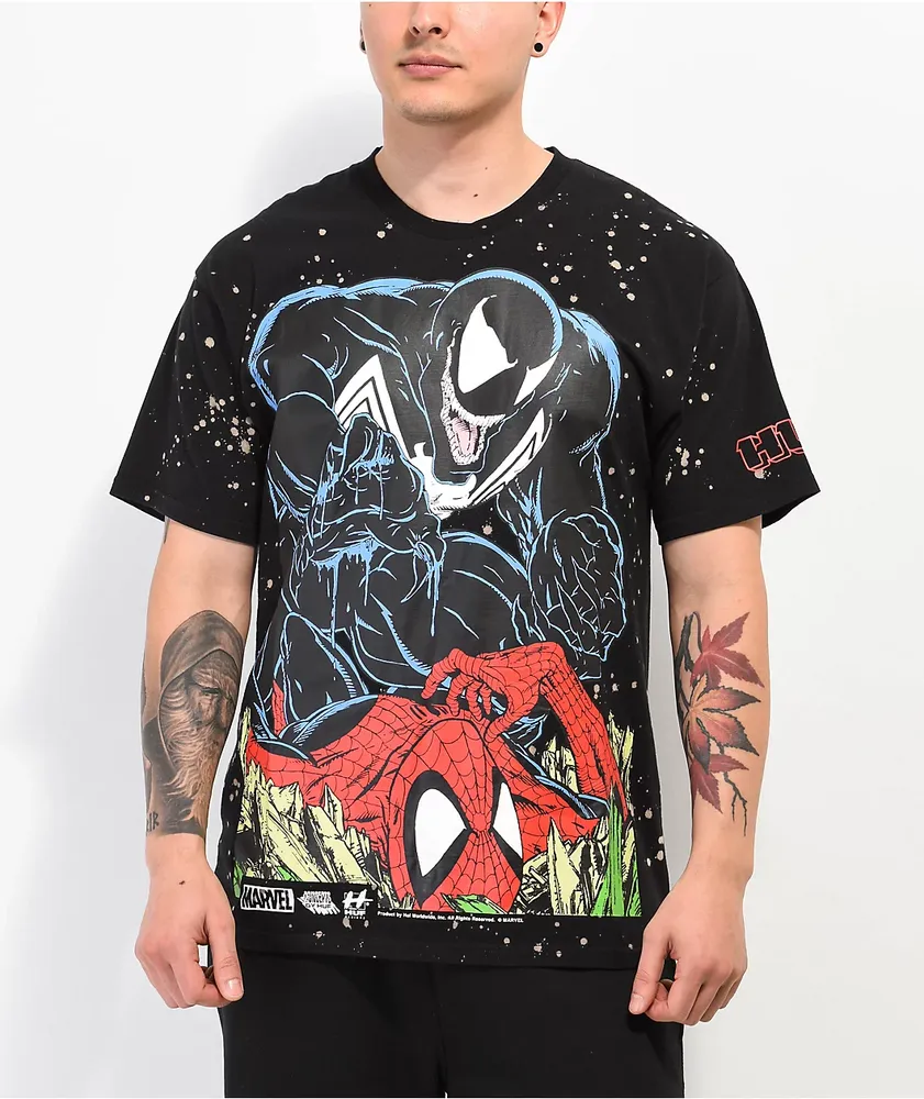 HUF x Spider-Man Venom Is Back Black T-Shirt