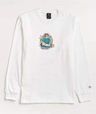 HUF x Street Fighter Chun-Li White Long Sleeve T-Shirt