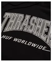 HUF x THRASHER Bayview Black Hoodie