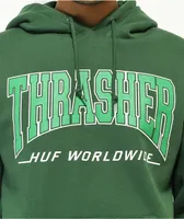 HUF x THRASHER Bayview Forest Green Hoodie