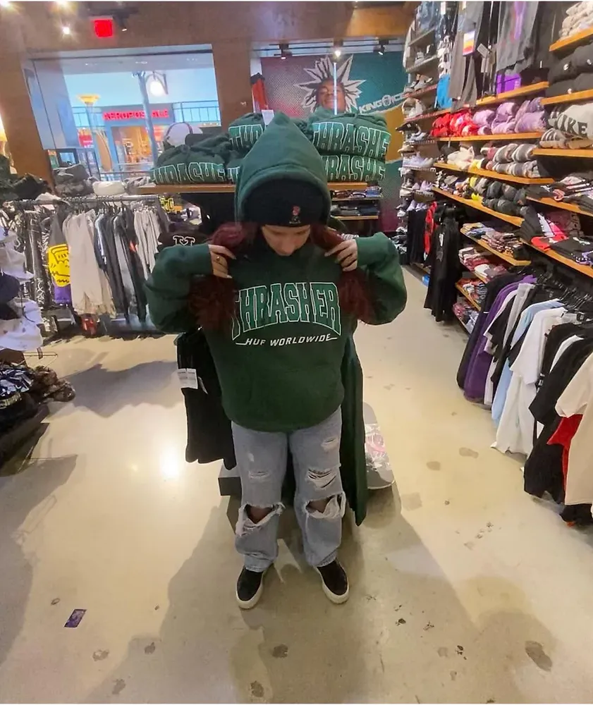 HUF x THRASHER Bayview Forest Green Hoodie