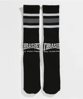 HUF x THRASHER Black Crew Socks