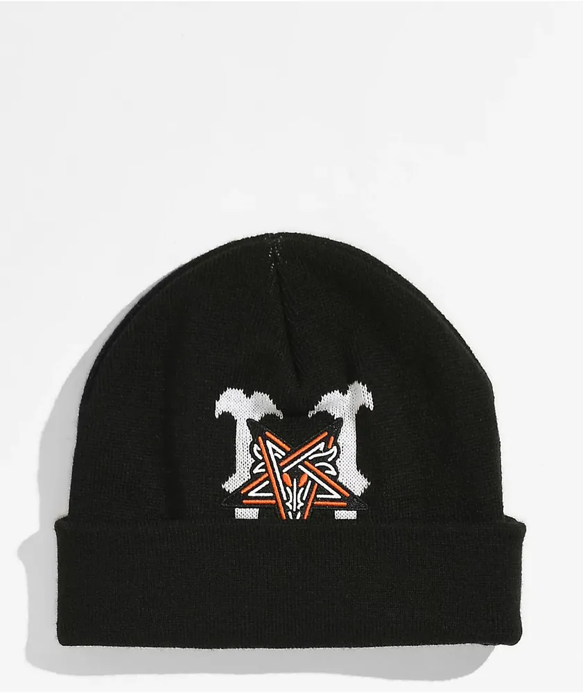 HUF x THRASHER Crew Black Beanie