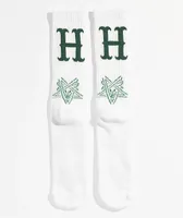 HUF x THRASHER White Crew Socks