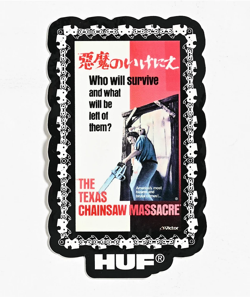 HUF x Texas Chainsaw Massacre Dual Chain Sticker