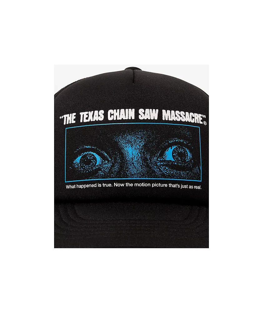 HUF x Texas Chainsaw Massacre Fear Black Trucker Hat