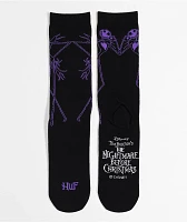HUF x The Nightmare Before Christmas Jack Skellington Black Crew Socks