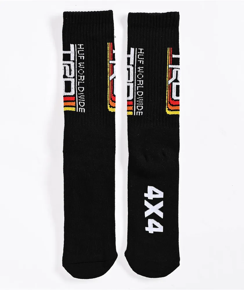 HUF x Toyota Racing Development Logo Black Crew Socks