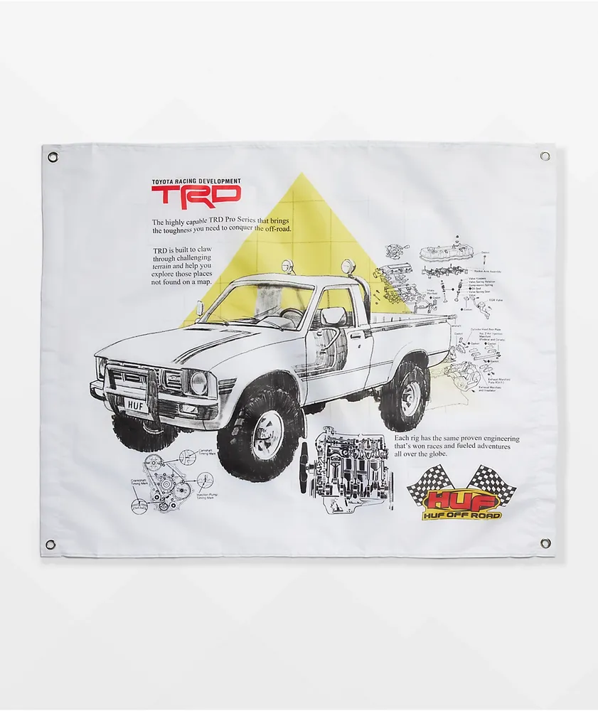 HUF x Toyota Racing Development Shop Banner