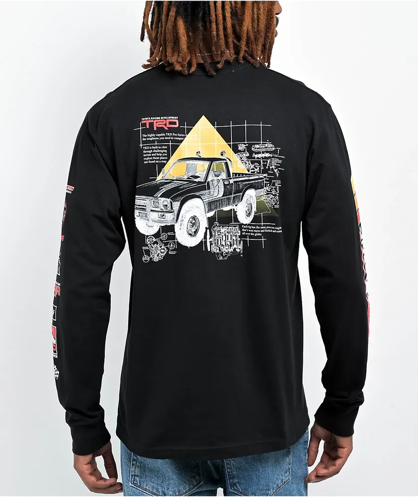 HUF x Toyota TRD Concept Black Long Sleeve T-Shirt
