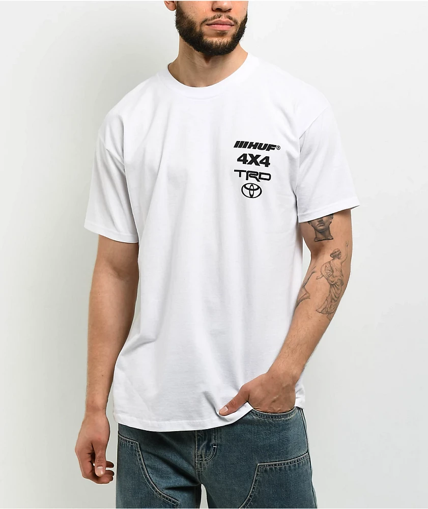 HUF x Toyota TRD Long Travel White T-Shirt