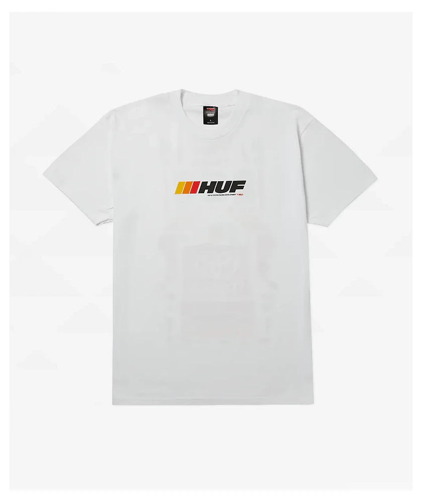 HUF x Toyota TRD Stickered White T-Shirt