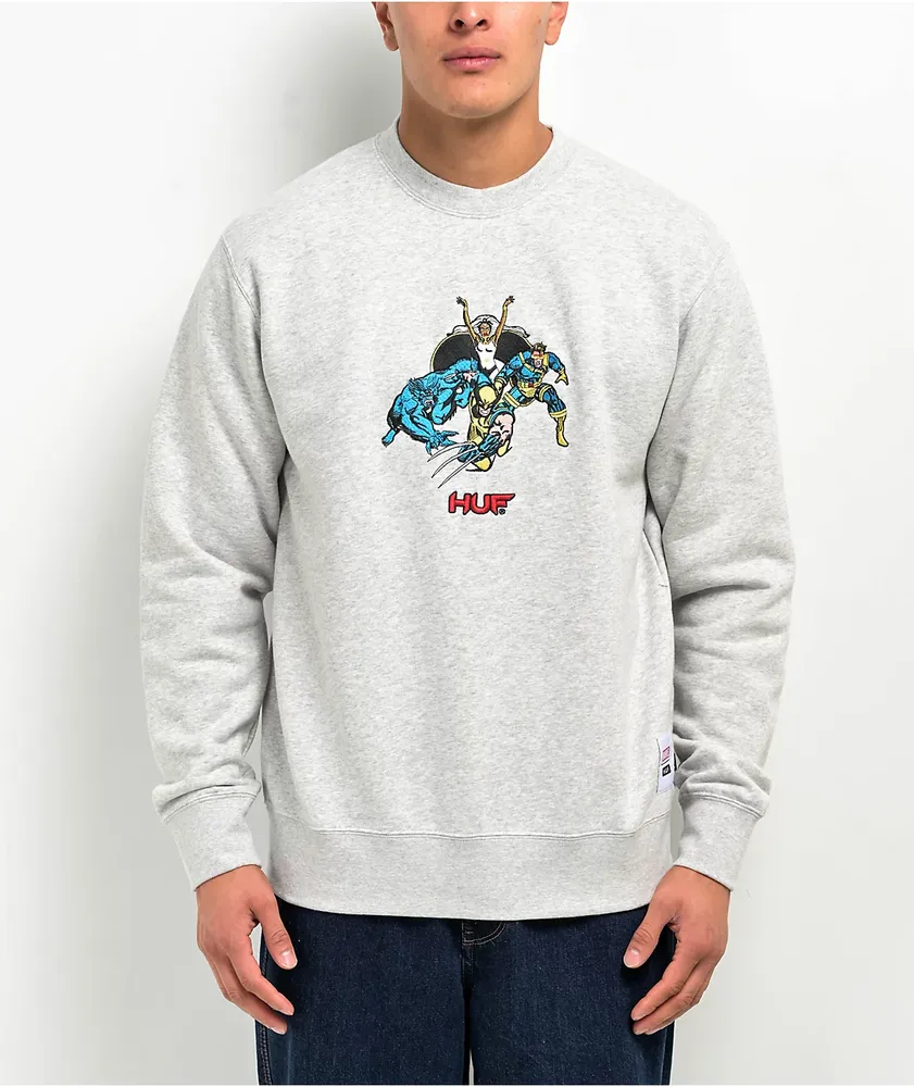 HUF x X-Men Mutant Grey Crewneck Sweatshirt