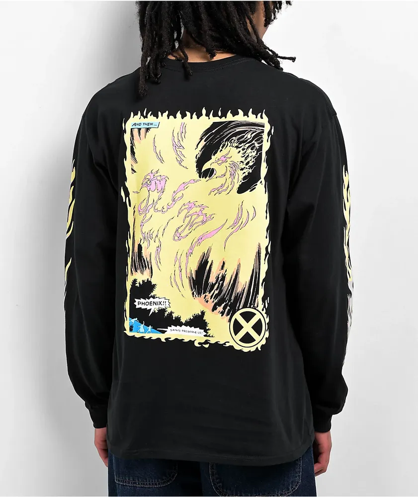 HUF x X-Men Phoenix Rising Black Long Sleeve T-Shirt