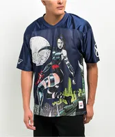 HUF x X-Men Psylocke Navy Blue Football Jersey