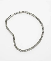 Half Hearted Franco 8mm 20" Silver Chain Necklace