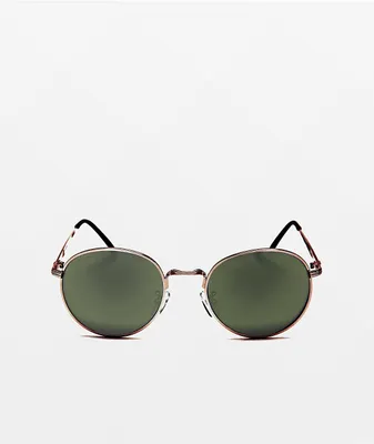 Happy Hour Holidaze Gold & Green G15 Sunglasses