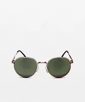 Happy Hour Holidaze Gold & Green G15 Sunglasses