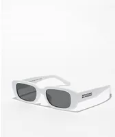 Happy Hour Oxfords Gloss White Sunglasses