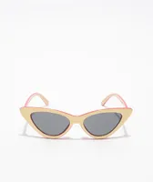 Happy Hour Space Needle Cream Cateye Sunglasses