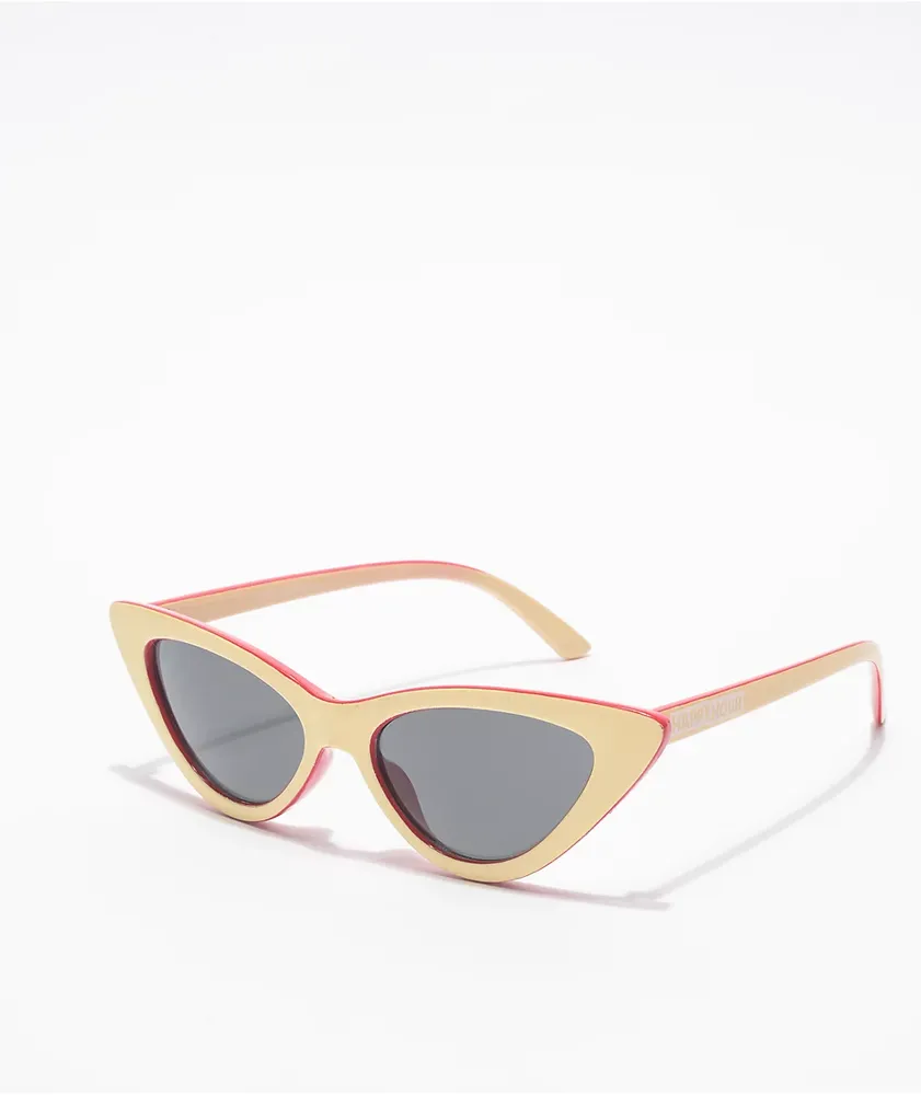 Happy Hour Space Needle Cream Cateye Sunglasses