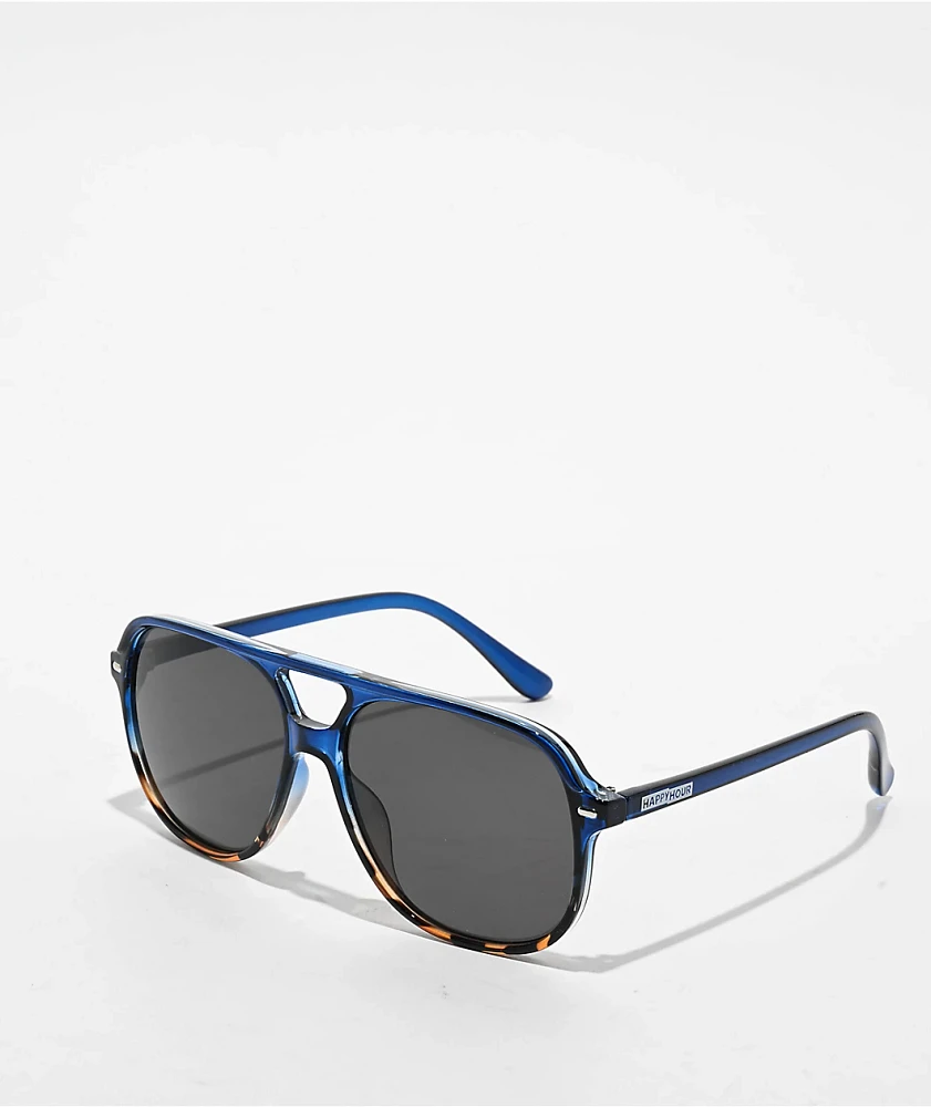 Happy Hour The Dukes Sapphire Fade Tortoise Shell Sunglasses