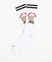 Happy Socks 100% Cute White Crew Socks