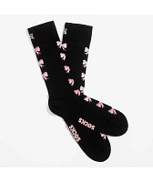 Happy Socks Bow Black Crew Socks