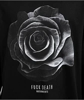 Hasta Muerte Death Rose Black Long Sleeve T-Shirt