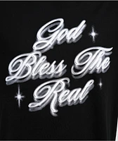 Hasta Muerte God Bless The Real Black T-Shirt