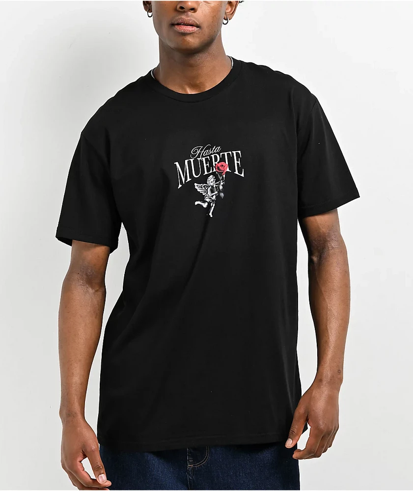 Hasta Muerte Inside Out Black T-Shirt