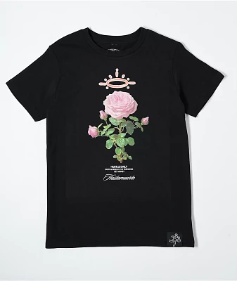 Hasta Muerte Kids Thorn Roses Black T-Shirt